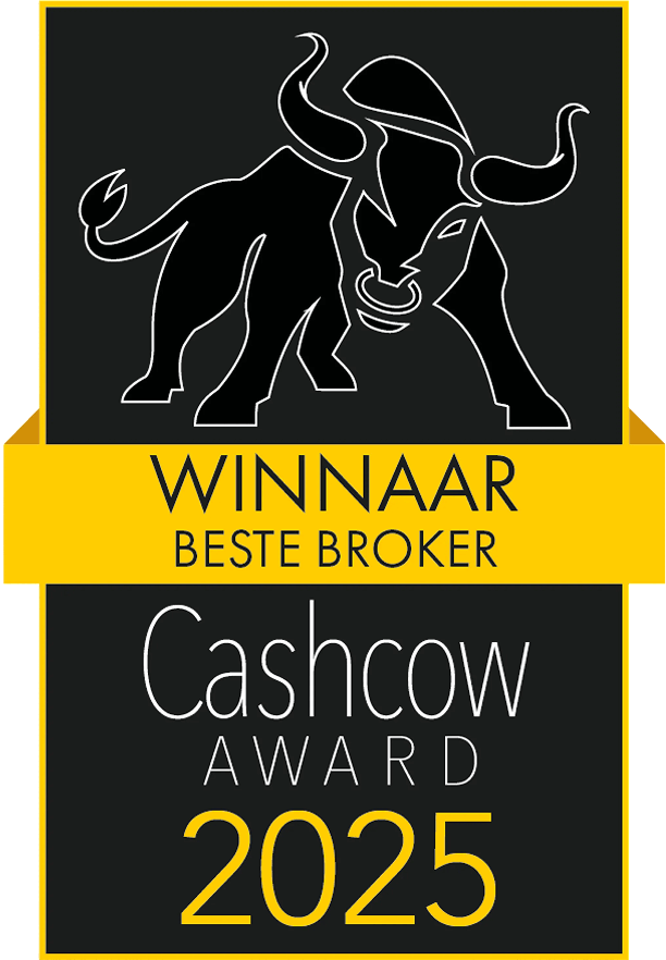 Ocenění Cashcow 2025 pro vítěze Nejlepší broker s ilustrací býka